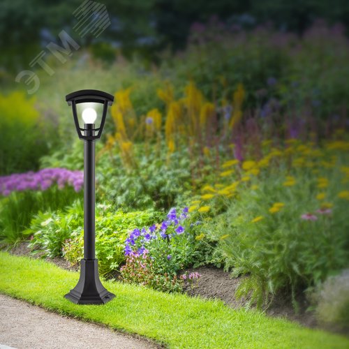 Светильник садово-парковый НТУ 07-40-002 Валенсия 4 черный 4 гранный напольный IP44 Е27 max 60Вт - фото 7