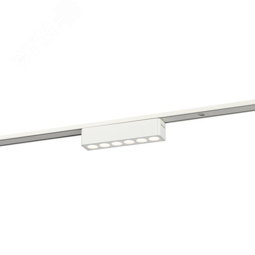 Светильник светодиодный трековый с направленным светом для тонкой магнитной системы 6Вт 4000К белый TRM-S5-2-6W4K-WH - фото 2