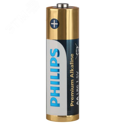 Элемент питания алкалиновый LR6M4W/51 АА 1,5v 4 ш . LR6-4BL Premium Philips Power - фото 2