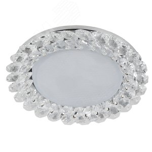 Светильник под лампу Gx53, 220V,13W, хром/прозрачный DK84 CH/WH - фото 3