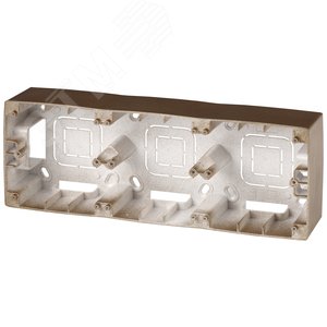 Изображение товара Коробка накладного монтажа 3 поста, Эра12, бронза 12-6103-13 (шт)