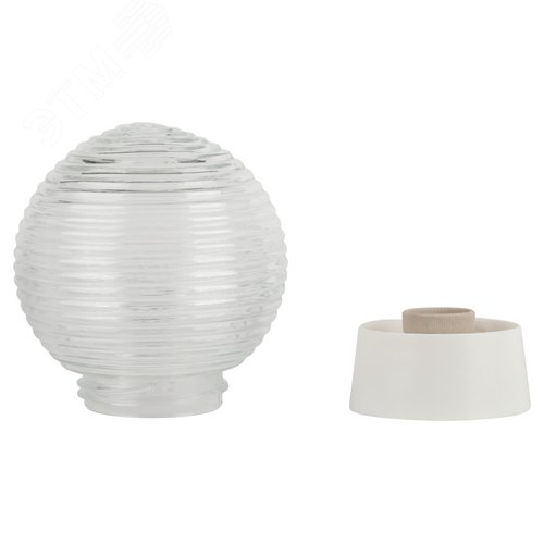 Светильник НБП 01-60-004 с прямым основанием Гранат стекло IP20 E27 max 60Вт D150 шар - фото 2