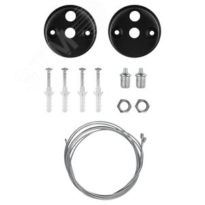 Светильник подвесной светодиодный 36Вт 3000Лм 4000К IP40 1200х100х50 черный Geometria Block SPO-113-B-40K-036 драйвер внутри - фото 2