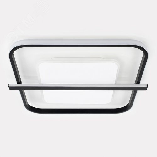 Светильник светодиодный потолочный ДПБ-107Вт 3000К/6000К Модерн Franco CLL-1 107W RC BK с ДУ - фото 3