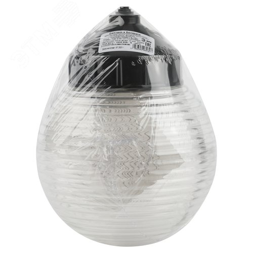 Светильник НСП 01-60-003 подвесной Гранат стекло IP44 E27 max 60 Вт D150 шар - фото 4