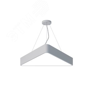 Изображение товара Светильник светодиодный Geometria Delta SPO-151-W-40K-030 30Вт 4000К 2900Лм IP40 600х600х80 белый подвесной (шт)