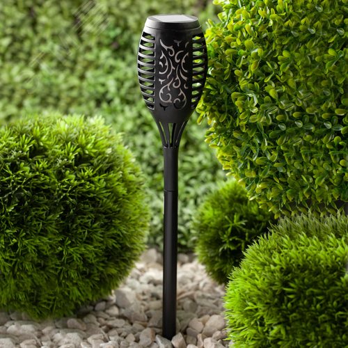 Светильник садовый Факел на солнечной батарее, 49,5 см ERASF020-33 - фото 6