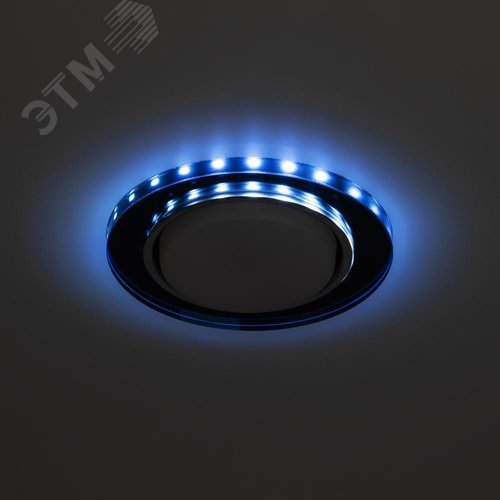 Светильник встраиваемый со светодиодной подсветкой DK LD51 BK GX53 черный - фото 8