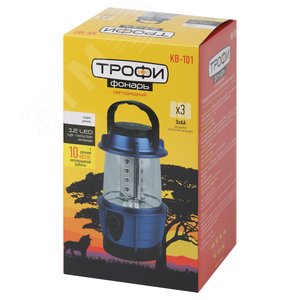 Фонарь кемпинговый светодиодный Трофи KB-101 Элементы питания 3хАА в комплект не входят - фото 2