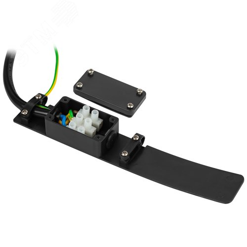 Светильник уличный напольный 230В Е27 IP54 черный с розеткой «Беллона» GBF-103-1-BL-0450 - фото 5