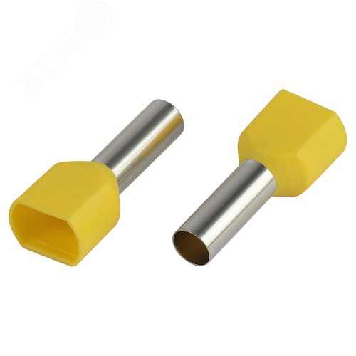 Изображение товара Наконечник-гильза с изолированным фланцем (упаковка 10 шт.) NO-225-17 (двойной) НШвИ(2) 6,0-14 (уп)