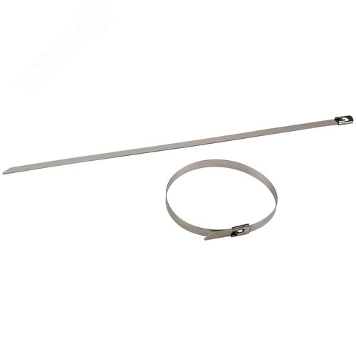 Изображение товара Стяжка кабельная (хомут) стальная AISI 304 NO-225-252 7.9 x 200 мм 10 шт (упак)