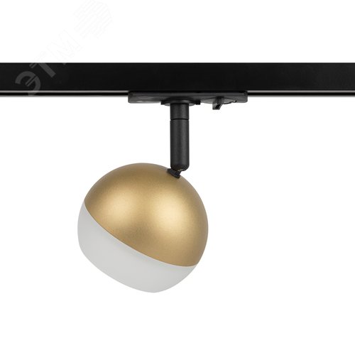 Светильник трековый TR46 - GX53 MG однофазный под лампу GX53 матовое золото под лампу GX53, лампа в комплект не входит - фото 5