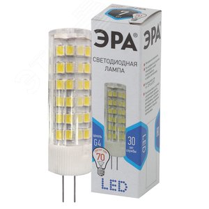Лампа светодиодная LED 2,5 Вт 200Лм 4000К капсула нейтральный G4 170-265В LED-JC-2,5W-220V-SLC-840-G4 Standart - фото 1