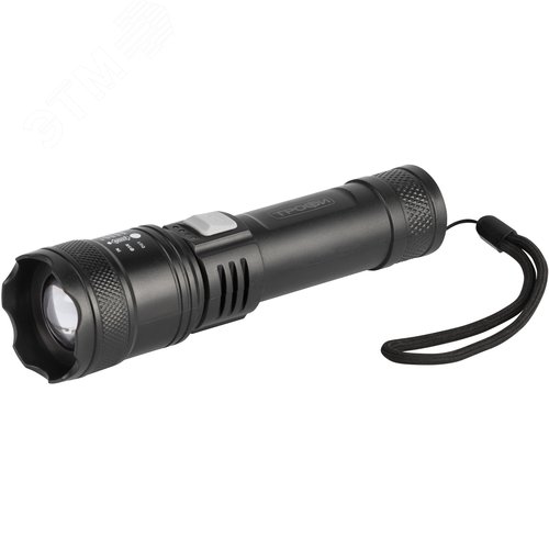 Фонарь светодиодный Трофи UA-103 аккумуляторный 7 Вт оптический Zoom 3 режима powerbank - фото 1