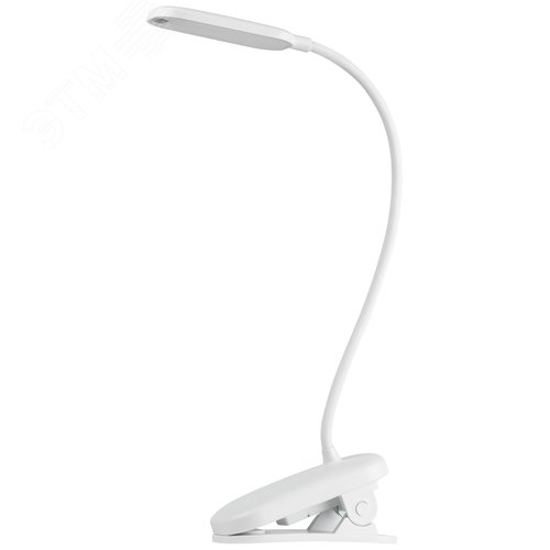 Изображение товара Светильник настольный светодиодный аккумуляторный на прищепке 6Вт белый NLED-525-6W-W (шт)