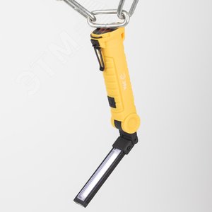 Фонарь светодиодный Рабочие Практик AA-901 многофункциональный СОВ+LED 3Вт магнит, крючок, клипса - фото 9