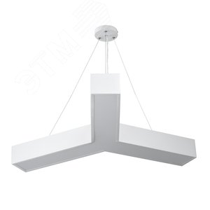 Светильник светодиодный Geometria Igrek SPO-142-W-40K-044 44Вт 4000К 3000Лм IP40 800х800х80 белый подвесной - фото 7