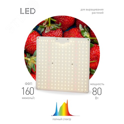 Фитопрожектор для растений светодиодный FITO-80W-LED-QB Quantum board - фото 7