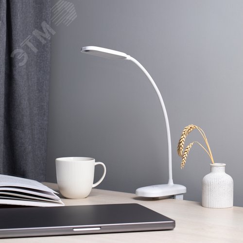 Светильник настольный светодиодный аккумуляторный на прищепке 6Вт белый NLED-525-6W-W - фото 14