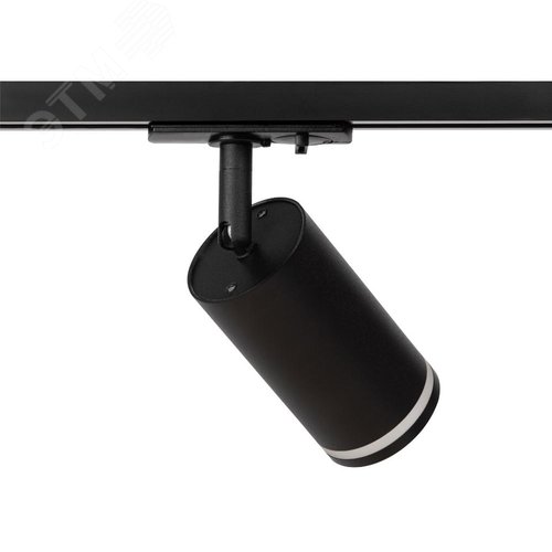Светильник трековый TR52 - GU10 BK однофазный под лампу GU10 матовый черный - фото 4