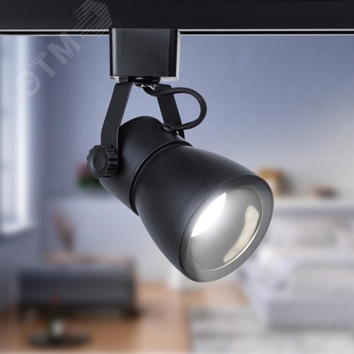 Светильник трековый однофазный TR38-GU10 BK MR16 черный под лампу - фото 3