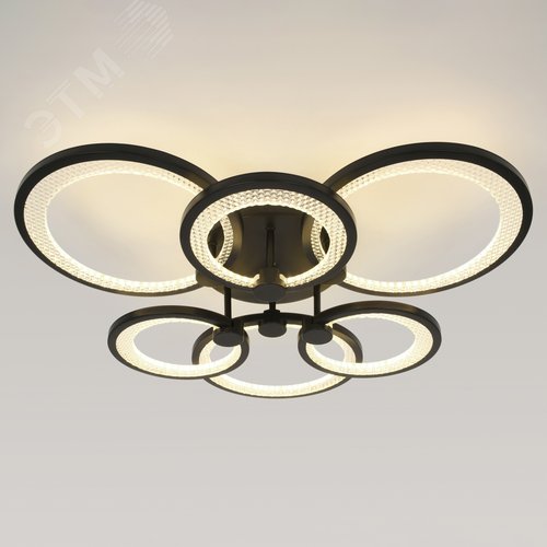 Светильник светодиодный потолочный ДПБ-117Вт 5112Лм Модерн С ДУ Odry CLL-1-117-RC BK - фото 4