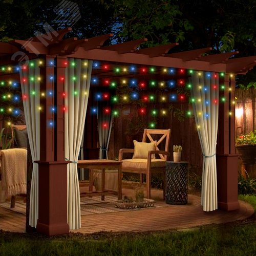 Гирлянда LED Бахрома 2 мx1м мультиколор, 24V, IP44 80/960 ENOB-2M - фото 8