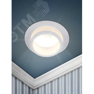 Светильник встраиваемый алюминиевый KL89 WH MR16/GU5.3 белый - фото 2