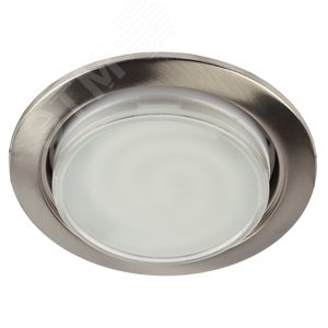 Светильник встраиваемый KL35 SN-10 под лампу Gx53 220V 13W сатин никель (10/100/2100) - фото 1