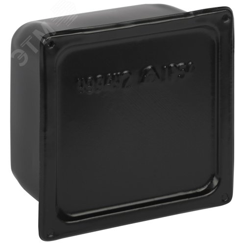 Изображение товара Коробка протяжная Y-994-110-110-80-54 металлическая У-994 с уплотнителем 110х110х80мм черная IP54 (шт)