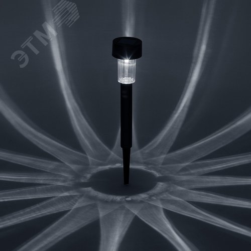 Светильник садовый на солнечной батарее, пластик, черный, 30 см SL-PL30 - фото 2