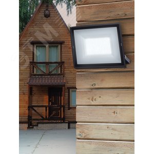 Прожектор светодиодный ДО-200 Вт 6500К 20000 Лм IP65 черный 200w холодный 200-240В LPR-023-0-65K-200 - фото 6