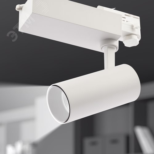 Светильник трековый трёхфазный SТR-30-36-40K-W20 узкий луч 4000K белый - фото 2