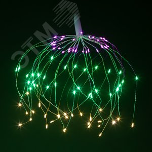 Новогодний декоративный подвесной светильник Салют, мультиколор, 90 LED, 2*ААА ENIS-90M