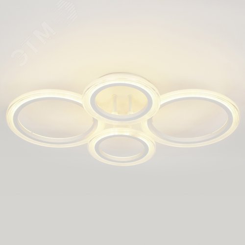 Светильник светодиодный потолочный ДПБ-59Вт 3285Лм Модерн Ring CLL-1-59-RC WH - фото 4