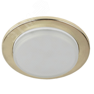 Светильник встраиваемый KL70 GD /1 под лампу Gx53 тонкий 220V 13W золото (40/2200) - фото 1