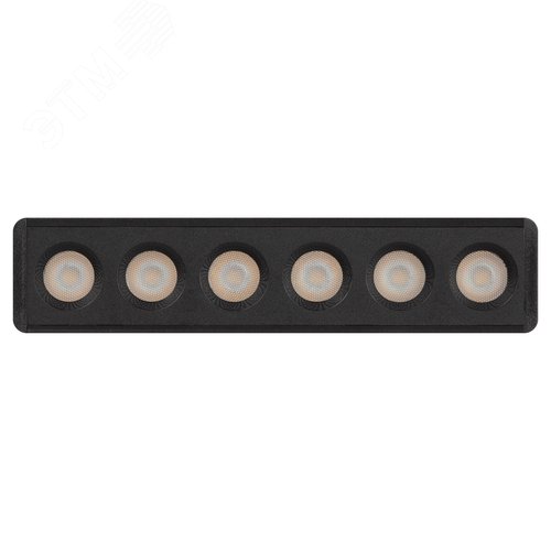 Светильник светодиодный трековый с направленным светом для тонкой магнитной системы 6Вт 4000К черный TRM-S5-2-6W4K-BK - фото 3