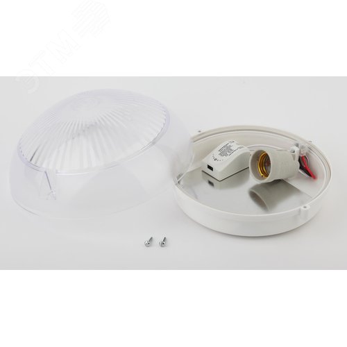 Светильник эс фото-шумовым датчиком 60Вт, Е27, 220В, IP54, У3, серия ''Сириус'' НБП 06-60-101 - фото 2