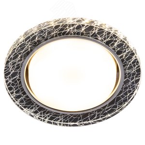 Светильник встраиваемый со светодиодной подсветкой DK LD51 WH/BK GX53 белый черный - фото 1