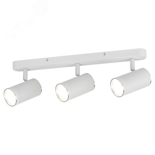 Светильник настенно-потолочный спот OL35-3 WH MR16 GU10 IP20 белый хром - фото 2