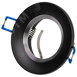 Изображение товара Светильник встраиваемый алюминиевый KL107 BK/SL MR16 GU5.3 черный серебро (шт)