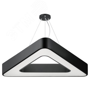 Светильник подвесной светодиодный 30Вт 2100Лм 4000К IP40 600х80 черный Geometria Delta SPO-153-B-40K-030 драйвер внутри - фото 1