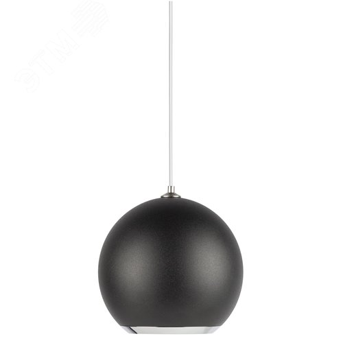 Светильник подвесной потолочный PL32 BK/CH MR16 GU10 круг черный, хром - фото 4