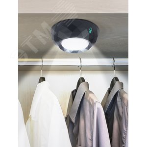 Фонарик туристический кемпинговый на липучке на батарейках 3хААА в палатку, сенсорный, беспроводной SB-507 Луна - фото 4