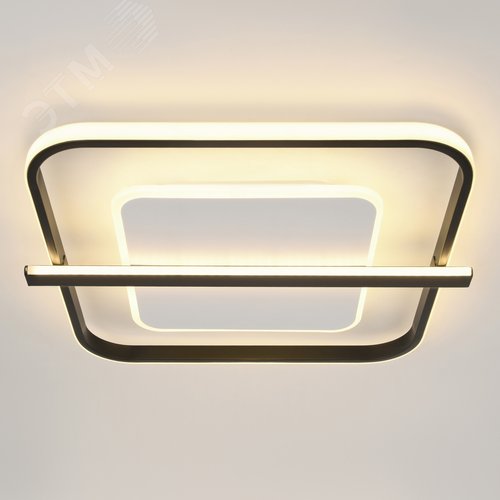 Светильник светодиодный потолочный ДПБ-107Вт 3000К/6000К Модерн Franco CLL-1 107W RC BK с ДУ - фото 4