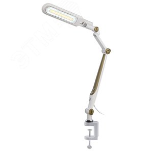 Светильник настольный светодиодный NLED-496-12W-G на струбцине золото - фото 9