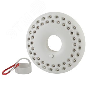 Изображение товара Фонарик светильник подвесной на батарейках 3хAA, подвес, карабин, магнитный в палатку, 48 LED K48 НЛО (шт)