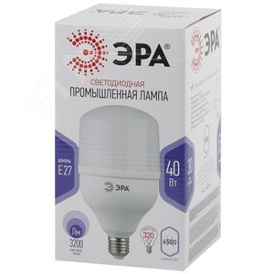 Лампа светодиодная LED 40 Вт 3200Лм 6500К T120 холодный E27 170-265В LED POWER T120-40W-6500-E27 - фото 2