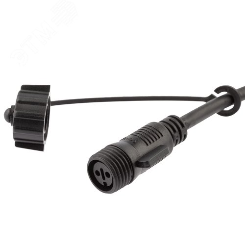 Коннектор ERAPS-C для гирлянд Т-образный IP65 каучук черный - фото 2